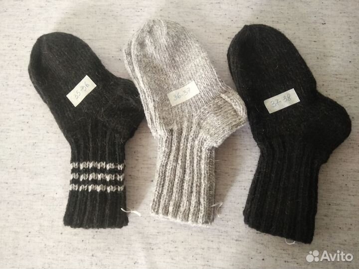 Носки женские вязаные из овечьей шерсти