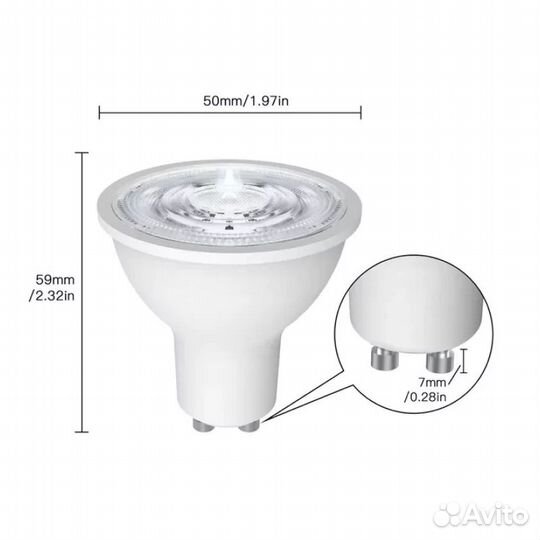 Светодиодная лампа Moes SMART LED Bulb, GU10, Zig