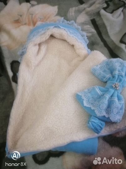 Конверт на выписку для мальчика зима