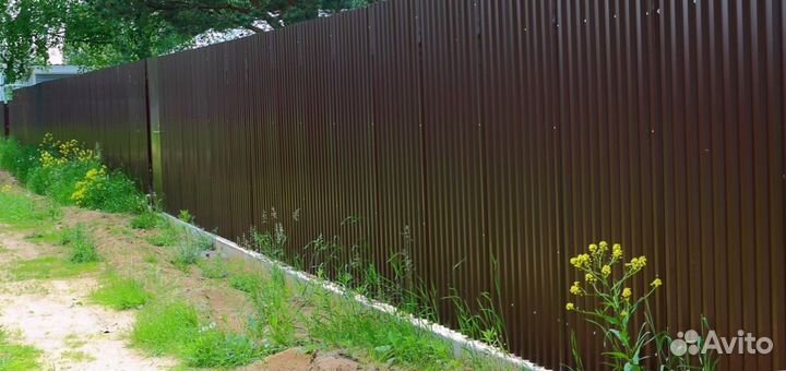Забор из профнастила