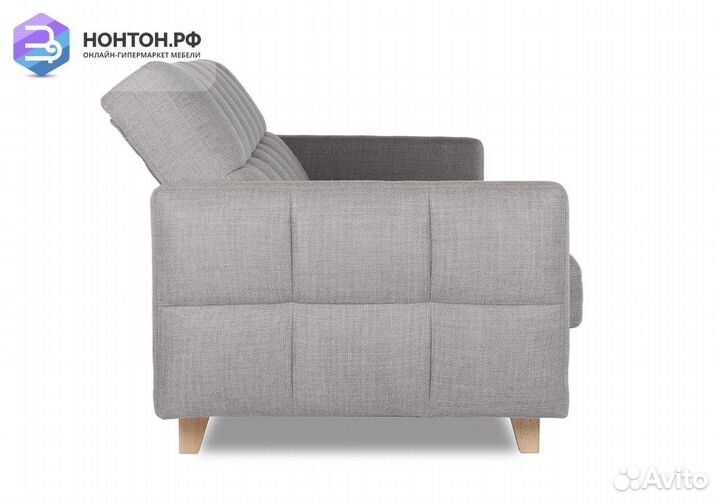 Диван книжка Ригдом светло-серый