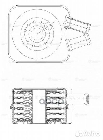 Радиатор масл. для а/м Volkswagen Passat B4 (93)