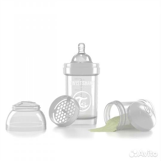 Бутылочка Twistshake для кормления 180 мл. Неон