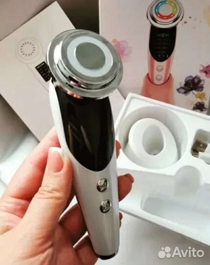 Массажер лица лифтинг RF EMS терапия мезотерапия