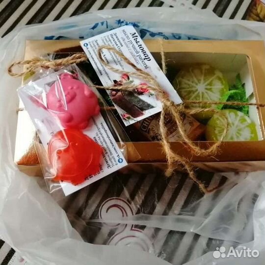 Мужской подарочный набор из натурального мыла