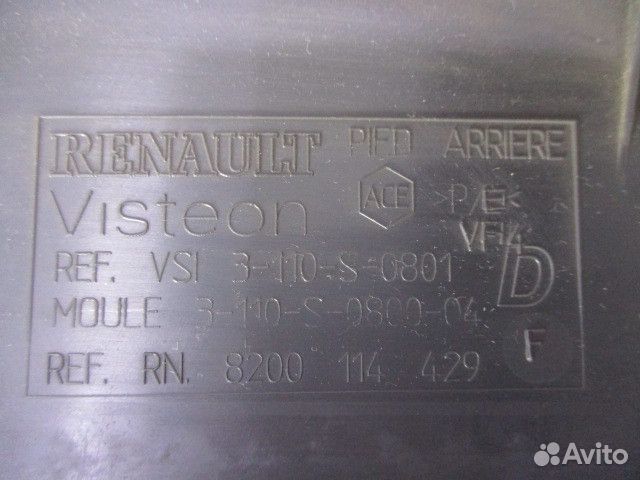 Накладка порога задняя левая Renault Megane 2