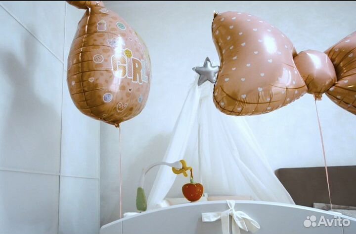 Балдахин в кроватку+ держатель