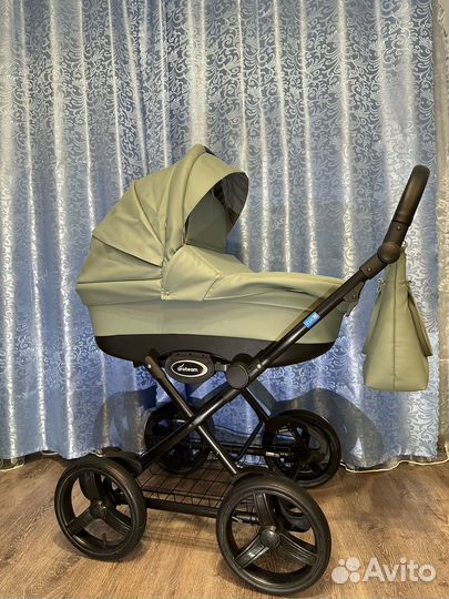 Коляска 3 в 1 Aroteam Cocoline (цвет шалфей)