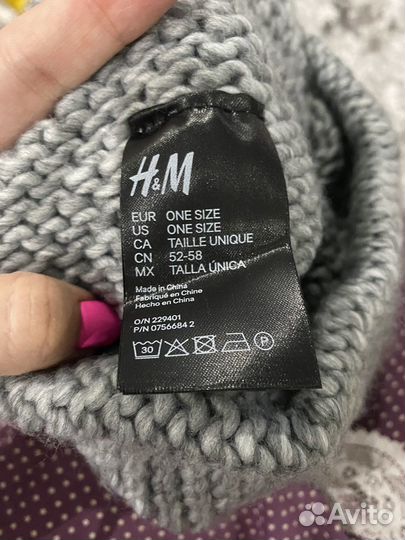 Повязка на голову вязаная HM новая