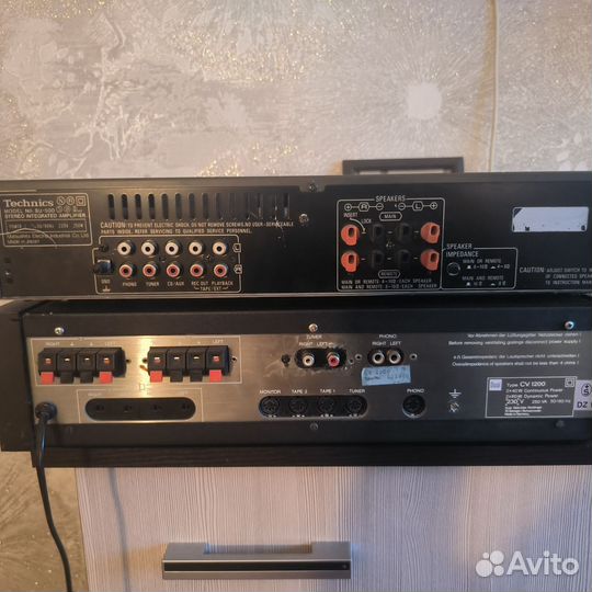 Два усилителя Technics, Dual