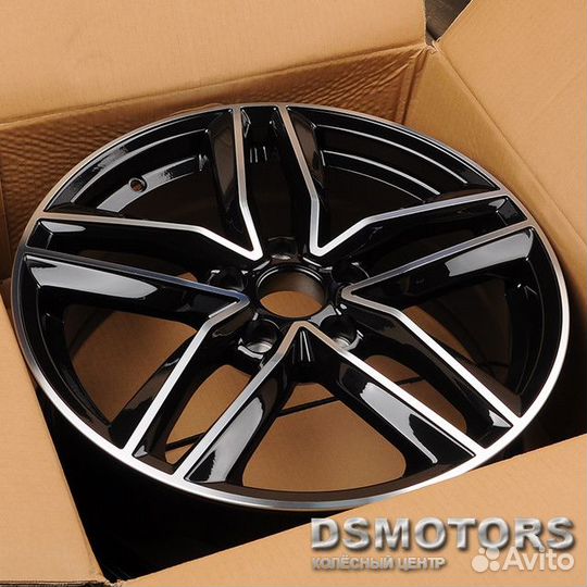 Диски H504 7/17 5x112 ET42 d66.56 black machined f