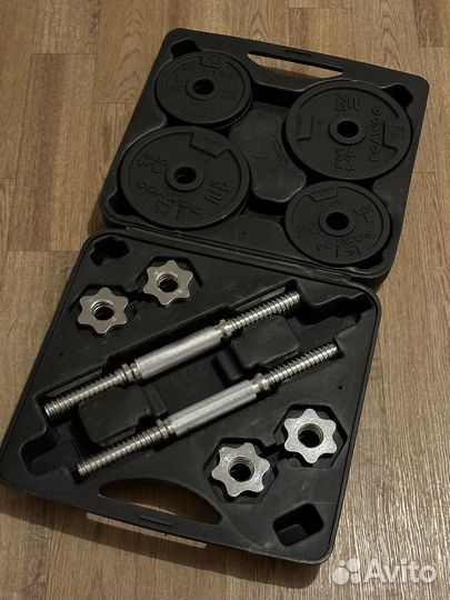 Набор гантелей Domyos в кейсе 20 кг