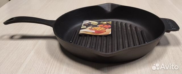 Сковорода Гриль с ручкой диа 28, Чугун Lava (Лава)