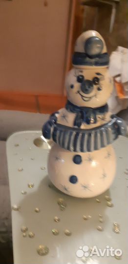 Снеговик гжель