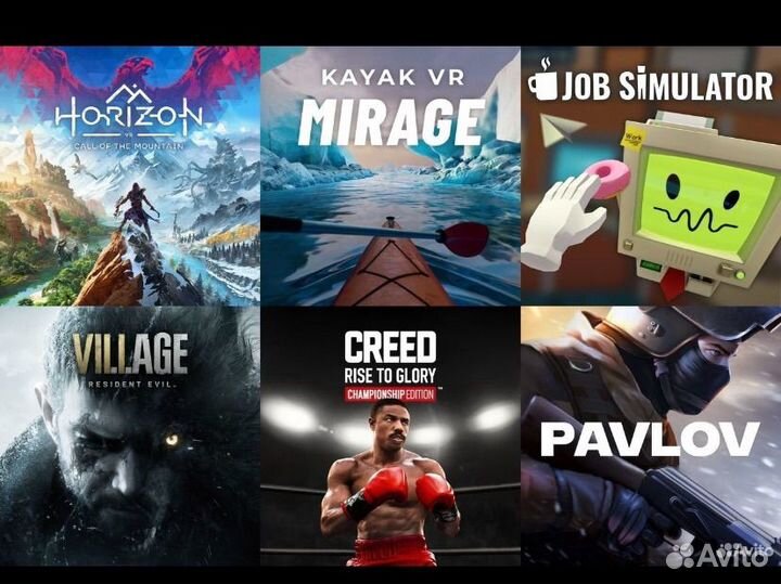 Sony playstation 5 vr2 +6 игр