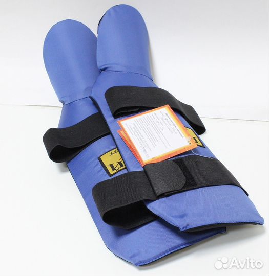 Защита голени и стопы Рэй спорт - синие