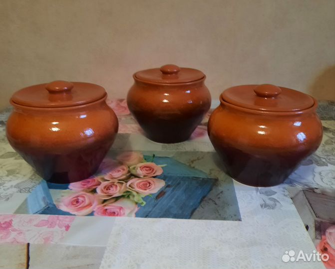 Три Горшока для запекания