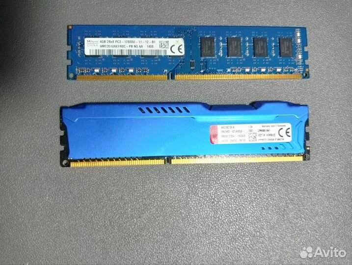 Озу DDR3 4g 2 шт