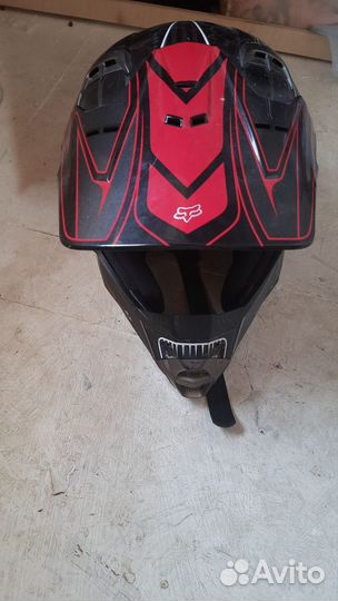 Велошлем мотошлем фулфейс FoX v2