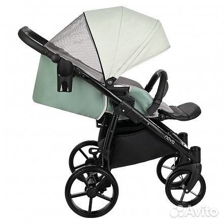 Коляска 2 в1 novo Tutis короб + прогулка Кожа