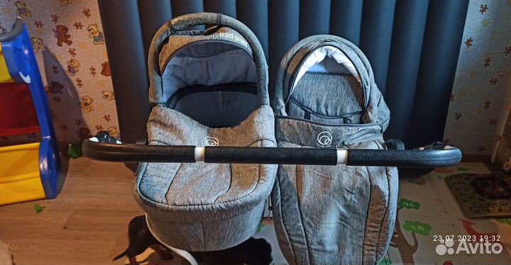Коляска для двойни или погодок 2в1