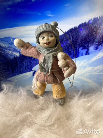 Ватные елочные игрушки