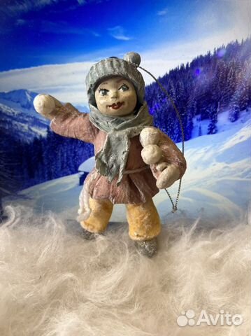 Ватные елочные игрушки