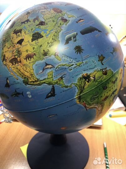 Глобус детский с животными