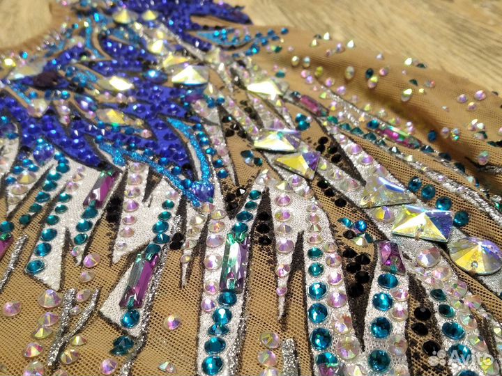 Купальник для хг 10-12 лет камни сваровские