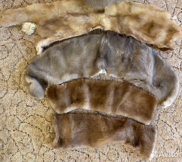 Обрезки норки с воротников