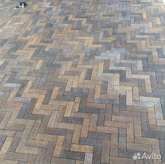 Тротуарная плитка паркет