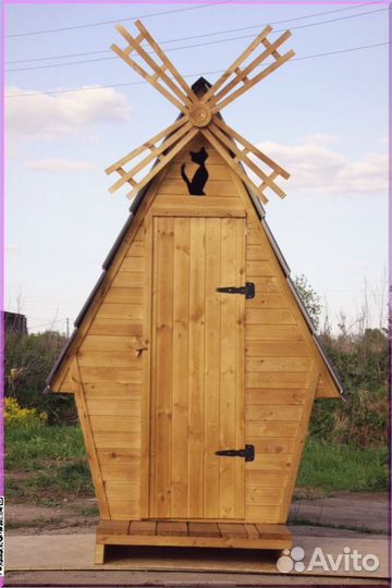 Дачный туалет с дельфином вгд 270