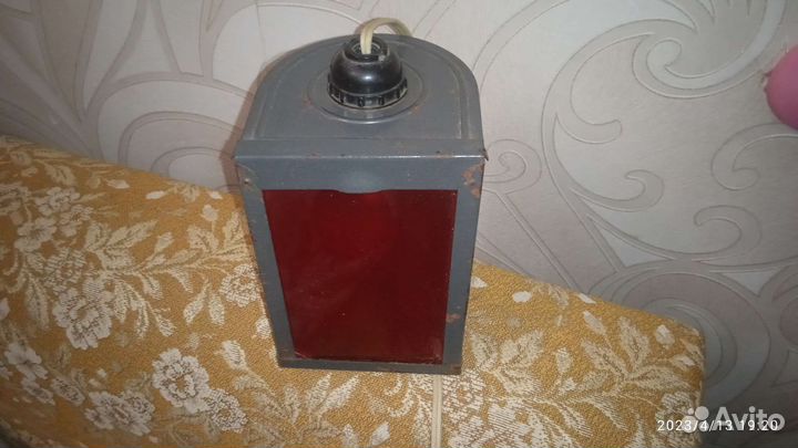 Фотофонарь красный СССР