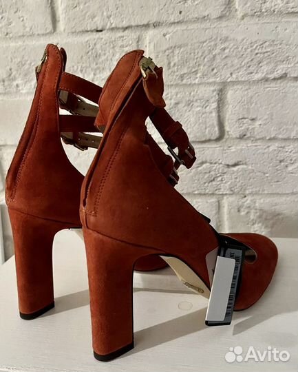 Замшевые туфли Massimo dutti