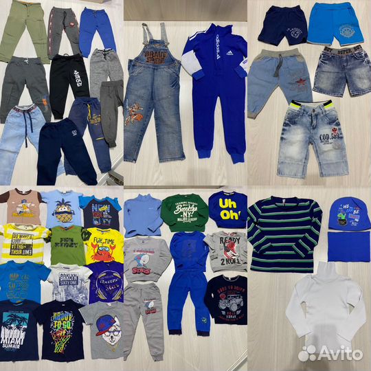 Пакет вещей на мальчика 116-122(41вещь)