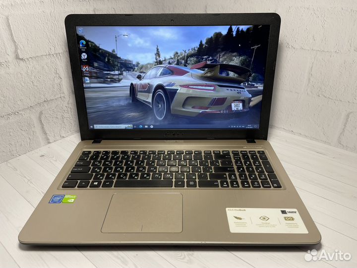 Игровой ноутбук Asus intel/4gb/4ядра/2видеокарты/F