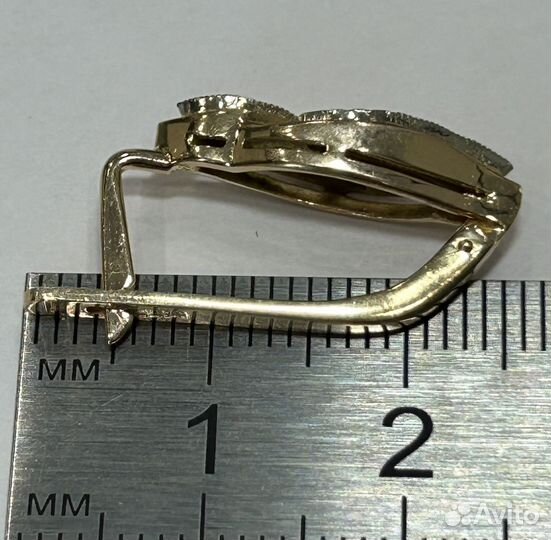 Серьги золотые 583 пробы СССР