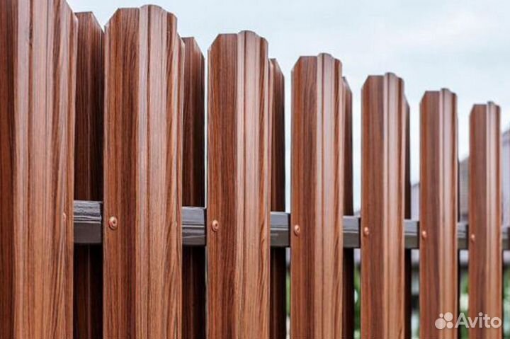 Штакетник металлический GL 0,45 RAL 8432