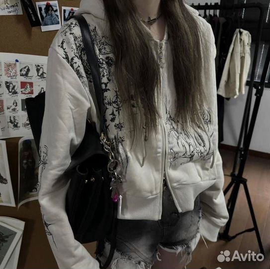 Зипка y2k с принтом