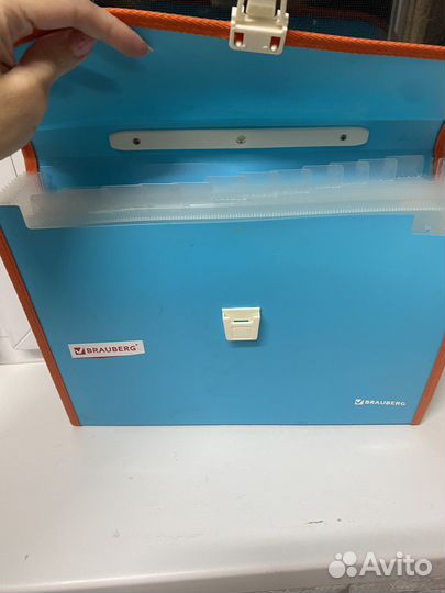 Папка портфель пластиковая А4