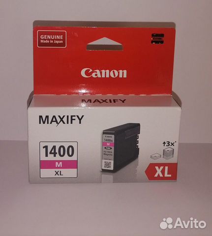 Картридж canon PGI-1400XL M (9203B001) пурпурный