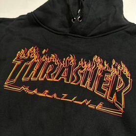 Thrasher Оригинал новое худи Flame logo