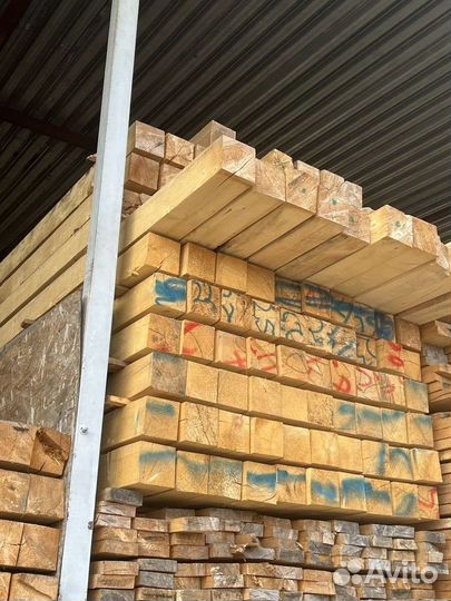 Брус обрезной 100x200x6000мм