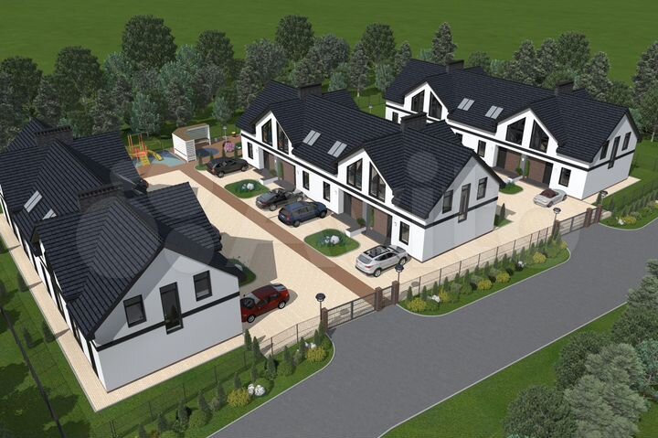 Таунхаус 100 м² на участке 2,3 сот.