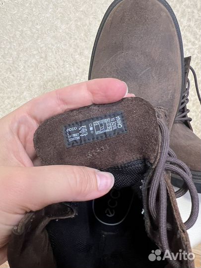 Ботинки осенние ecco водонепроницаемые