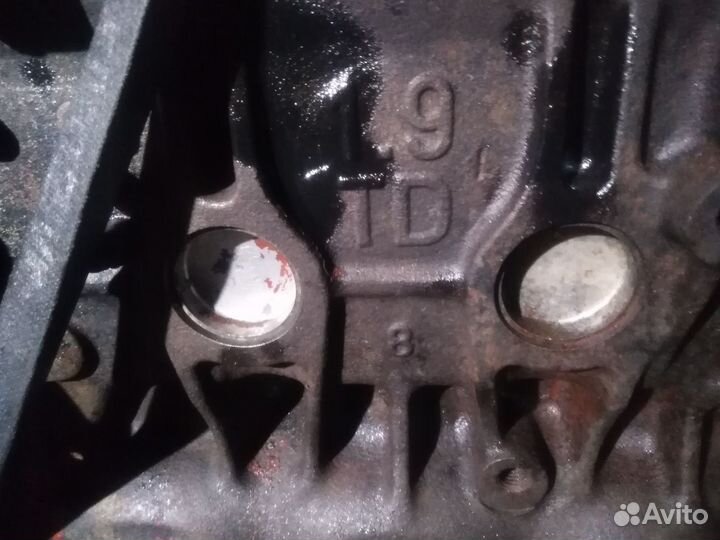 Двигатель, блок, VW 1.9TD AAZ. 1.9тди