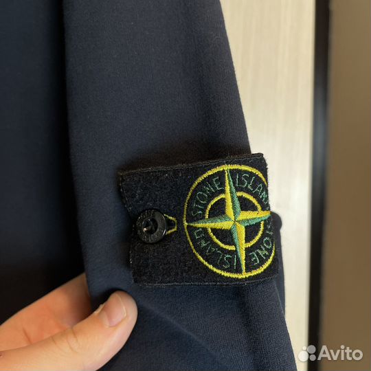 Худи толстовка Stone Island 21FW тёмно-синий L