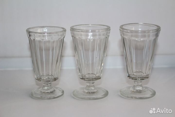 Старые старинные рюмки лафитники 3шт