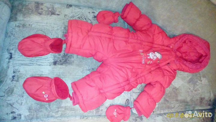 Зимний комбинезон для девочки