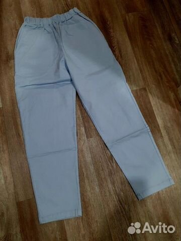 Женские брюки голубые Gloria Jeans